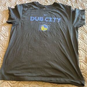 Nike Black Tee with White Logo